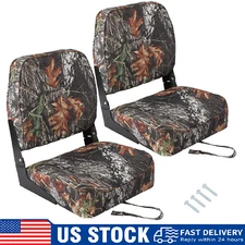 Low Back Boat Seats ,2 Pack Folding Fishing Boat Seat Thickened Sponge Padding