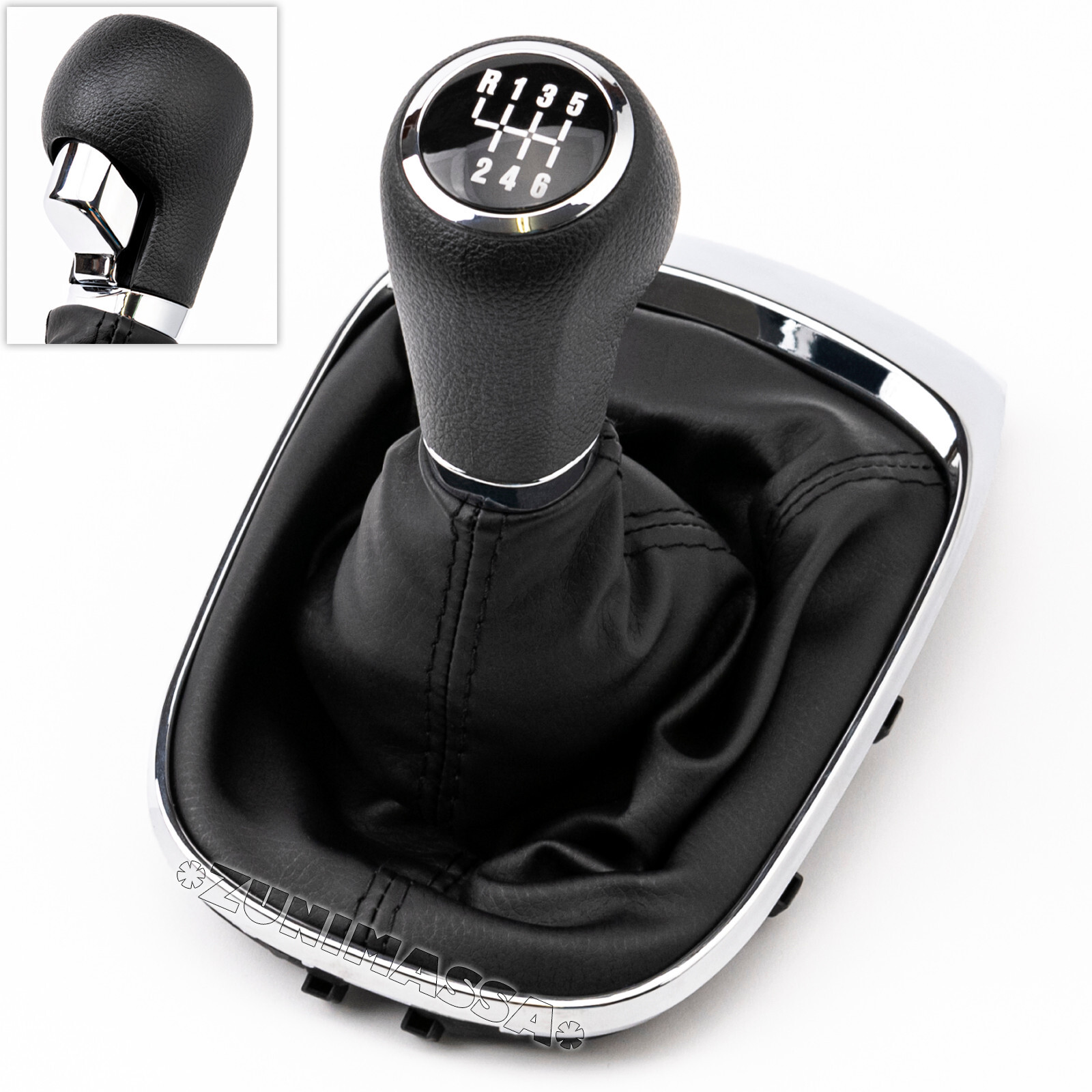 Pomo palanca de cambio 6 vitesses anti-jeu avec housse de protection pour Opel Mokka