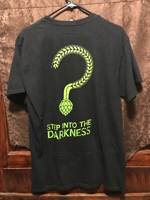 The UNKNOWN BREWING Co NC ~ LRG ~ Step Into The Darkness Corona Beer T Shirt