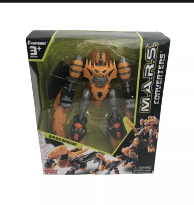 Cybotronix Mars Converter Goldy Dragon Toy Transformer Robot Gold