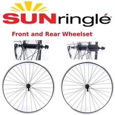 Sun Ringle CR-18 700c Front & Rear-Cassette (135) Hybrid Bike Wheelset Black