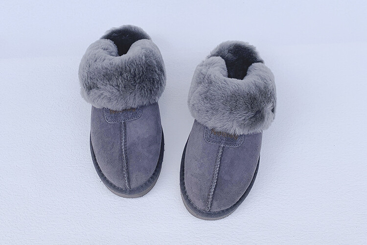 Noblag Purple Sheepskin Noblag Fur Slippers Shoes For Men & Women Noblag | Shoes | Noblag Purple Sheepskin Noblag Fur Slippers  main image 4