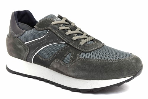 NERO GIARDINI A901221U 137 GRIGIO Sneaker Scarpe Invernali Uomo Stringate  Lacci | eBay