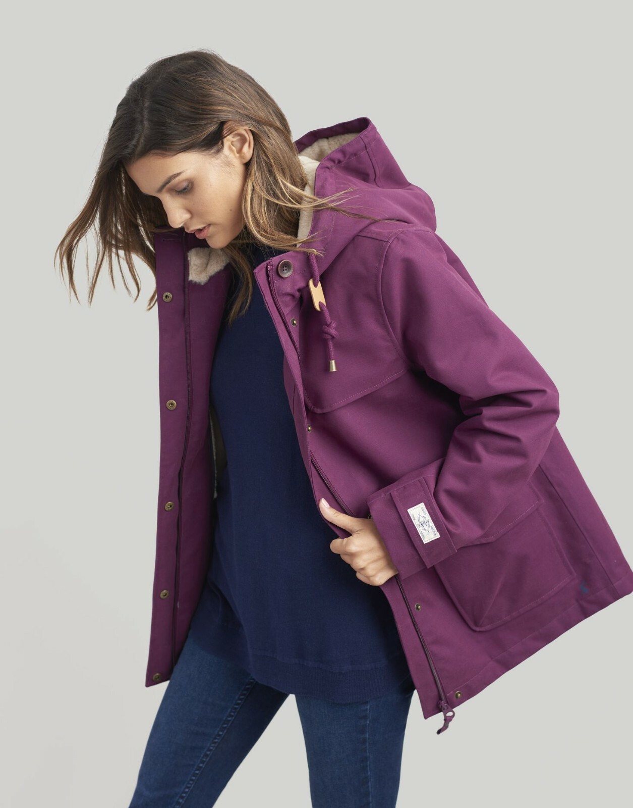Joules Coast Sherpa Fleece-Lined Jacket 
