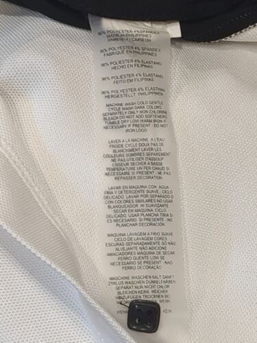 EP New York PRO Tour Women's Golf Polo 1/4 Button Top Size M Sleeveless White - Picture 3 of 15