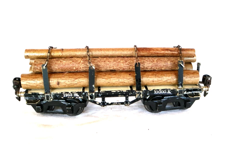 AC2461: Vagón de madera Bobie doble calibre 0 Marklin 1953/0 vintage Foto 4 de 4