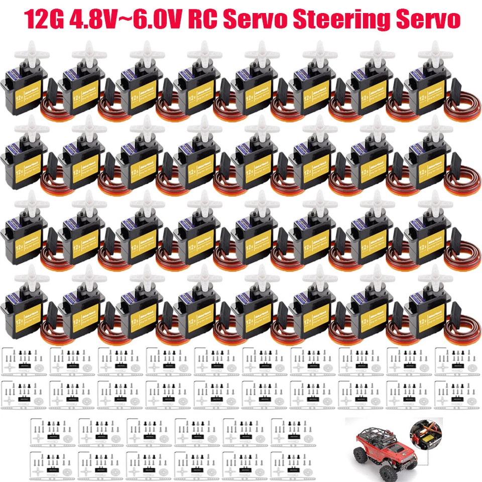 12G Mini Digital Servo High Torque RC Servo Horn for Axial SCX24 to Upgrade USA - Image 2 of 4