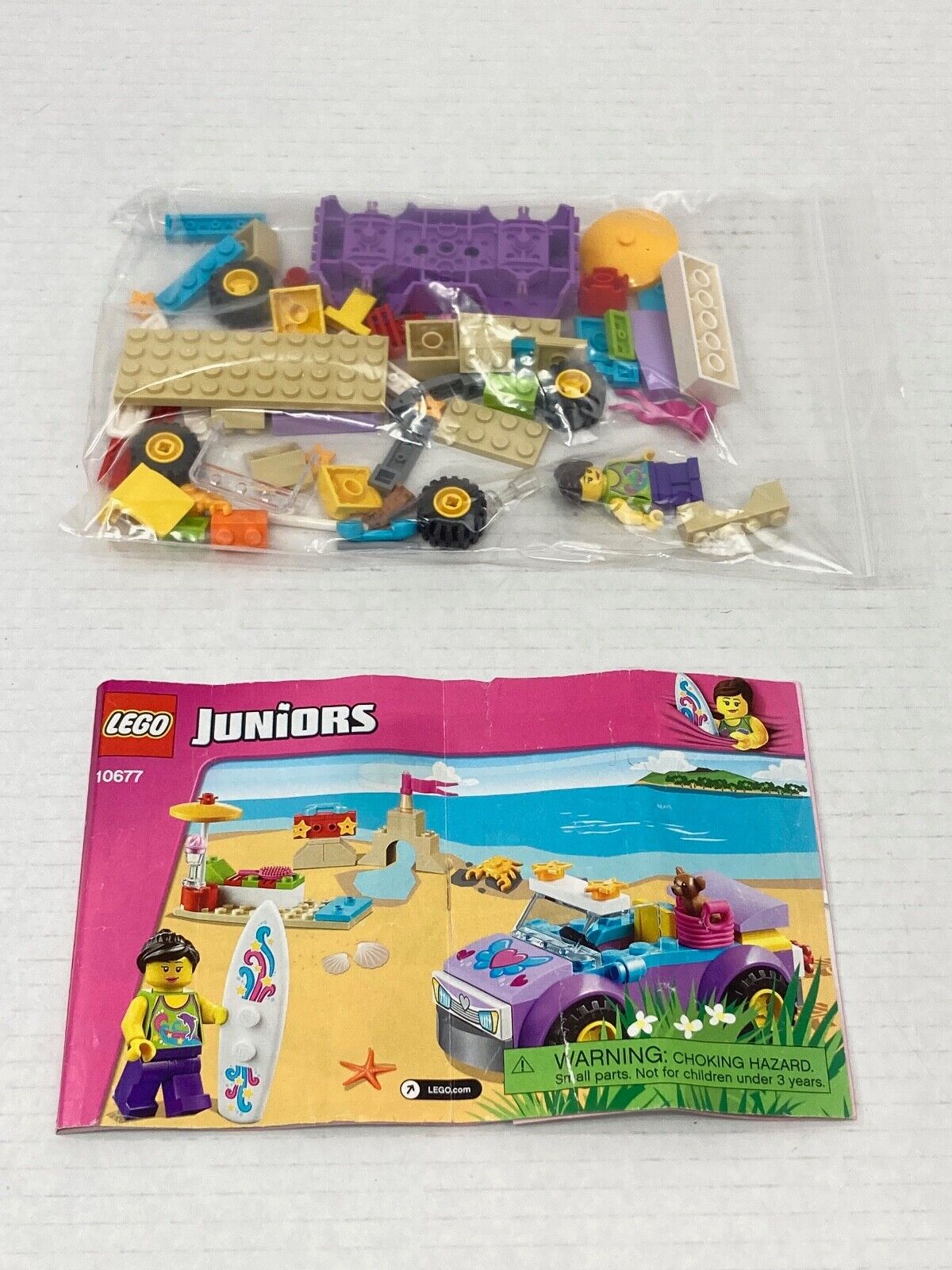 Lego 10677 - Juniors Beach Trip - 2015 - 99% Complete Missing 1 Piece