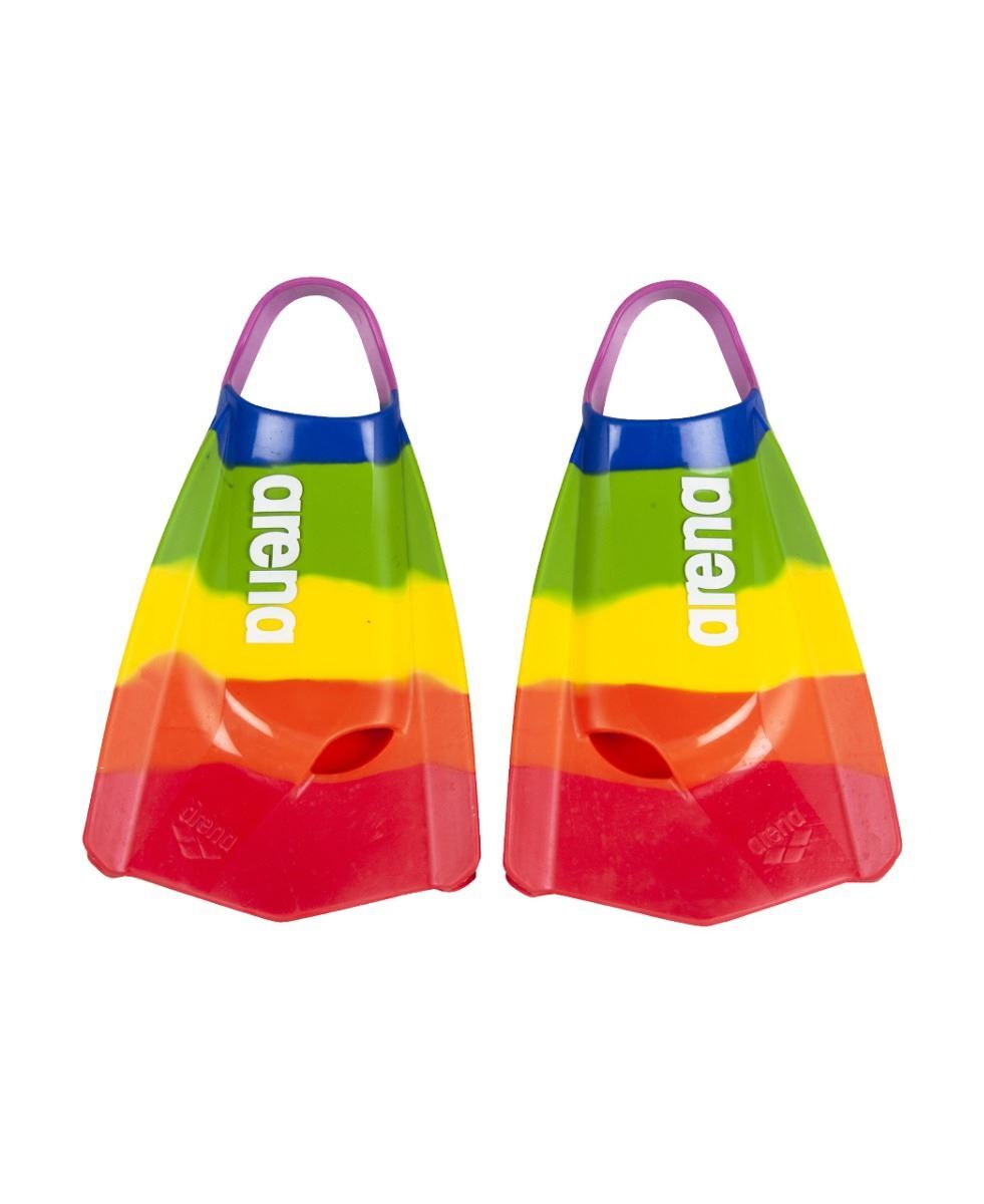 Arena Powerfin Pro Multi - Palmes Natation Multicolores Unisex Adultes - Propulsion Puissante