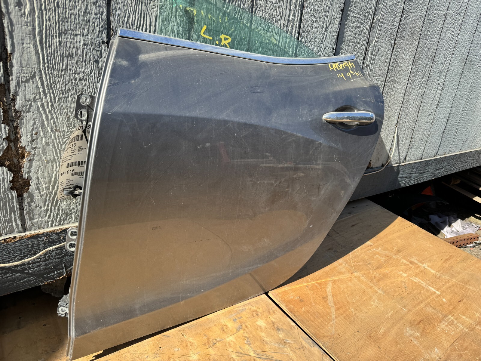 2014 2015 2016 2017 2018 2019 2020 MASERATI GHIBLI LEFT REAR DOOR