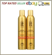 Freeze IT Mega Freeze Hair Spray, Extreme Hold,10 oz, 2 Count
