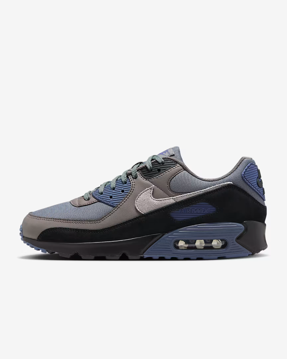 Nike Air Max 90 Men's Shoes Smoke Grey/Diffused Blue/Cave Stone