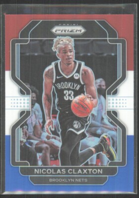 2021-22 Panini Prizm Red White Blue Nicolas Claxton Brooklyn Nets #38