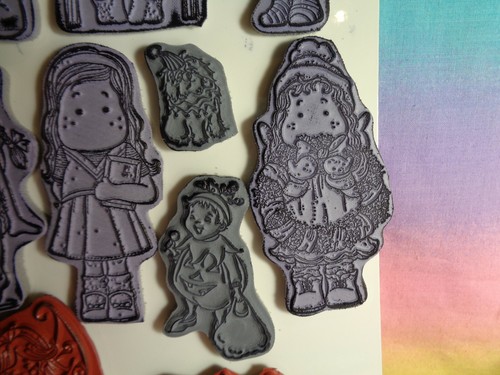 Rubber Stamps Variety Sheet With Grey Backing 14 pcs - Bild 6 von 8