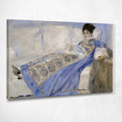 Portrait von Madame Claude Monet Pierre-Auguste Renoir, par94 Gemälde gedruckt auf 