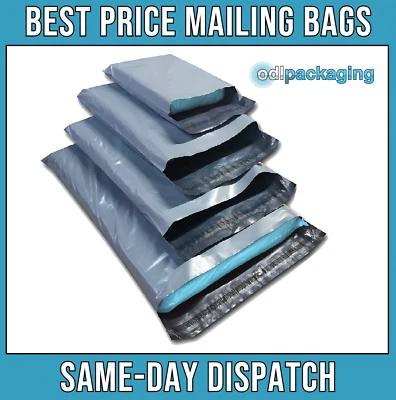 Eco-friendly Grey Mailing Bags Strong Parcel Postage Plastic Post Poly Self Seal