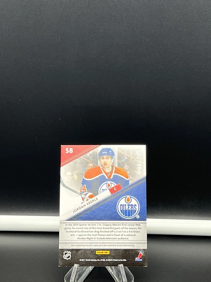 2011-12 Certified Fabric of the Game Materials 98/399 Jordan Eberle #58 PWE SHIP - Image 2 of 2