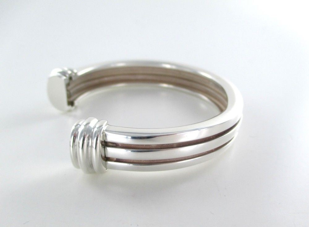 アクセサリー 1995 Tiffany & Co. combination bracelet Vintage 1995 Tiffany & Co Atlas Roman Numerals Cuff Bracelet