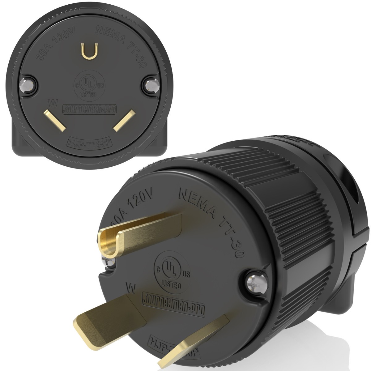 30 AMP 110-120 Volt Plug Male TT-30P TT30P Replacement RV Power 