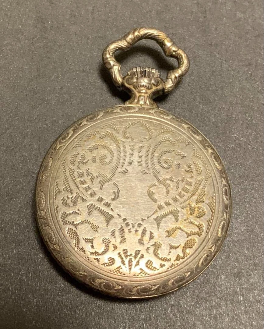 HENO Pocket Watch Vintage Mechanical Manual Open Face Swiss Made