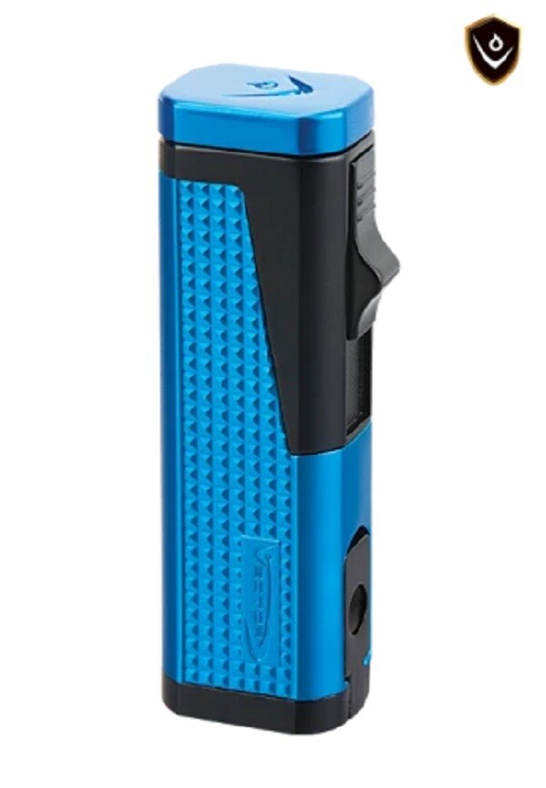 Vector - Urbano Triple Flame Torch w/Cigar Punch Sparkle Blue - VECTOR URBANO BL