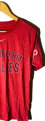 Nike Men's Philadelphia Phillies Tri-Blend DNA T-Shirt, Red