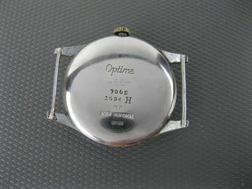 Military Watch OPTIMA antimagnetic WWII 40s Men's Wristwatch SWISS for Germany - Picture 9 of 12