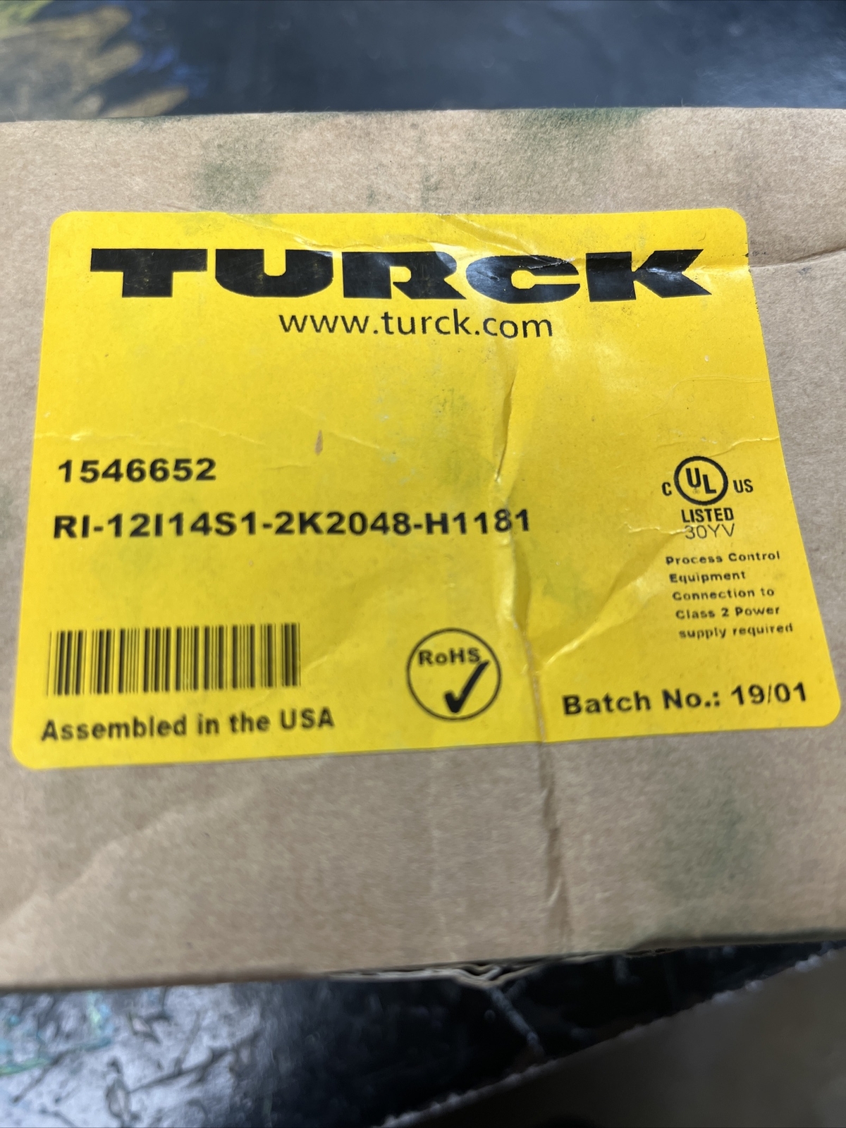 Brand New TURCK INCREMENTAL ENCODER RI-12L14S1-2K2048-H1181, 14mm BORE