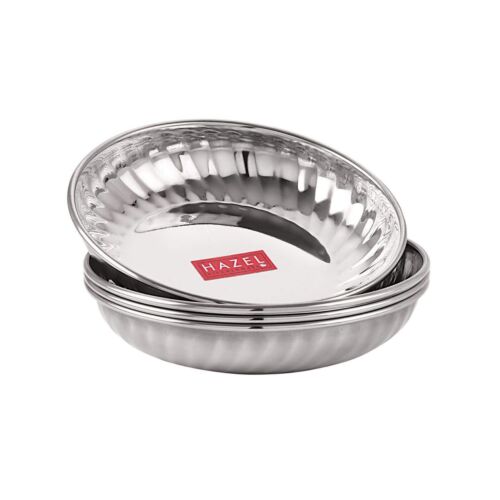 Cucina IN Acciaio Inox Servire Dolce Piatto da Dessert Set Di 4 Pz (200ML)
