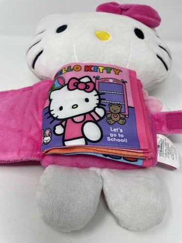 Zoobies Book Buddies Hello Kitty 14" Plush Storybook Fabric - Picture 2 of 9