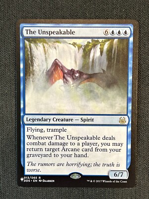 MTG Magic the Gathering Rare The Unspeakable The List Mind vs Might 13/065  | eBay
