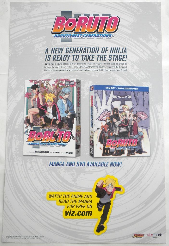 BORUTO: NARUTO Next Generations 11x17 SHONEN JUMP Comic-Con VIZ MEDIA POSTER