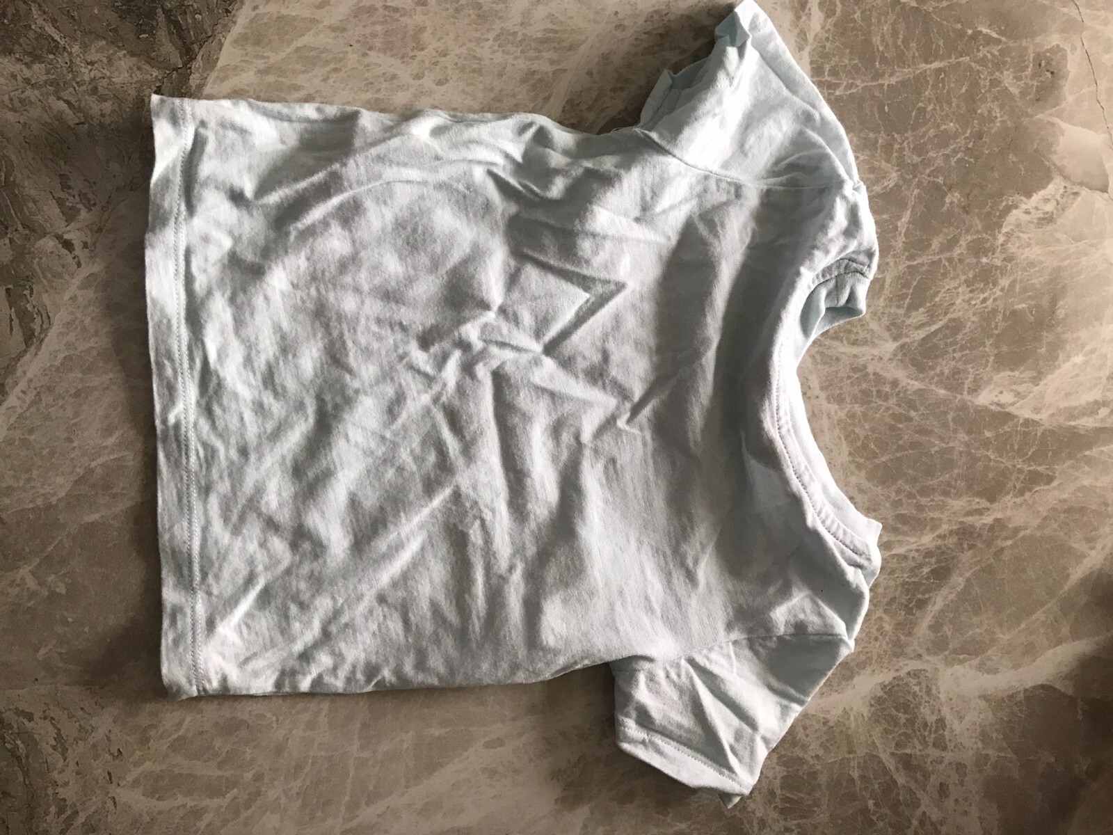 Primark - Boys White Cotton Basic Round Neck T-Shirt - Size 12-18 Months