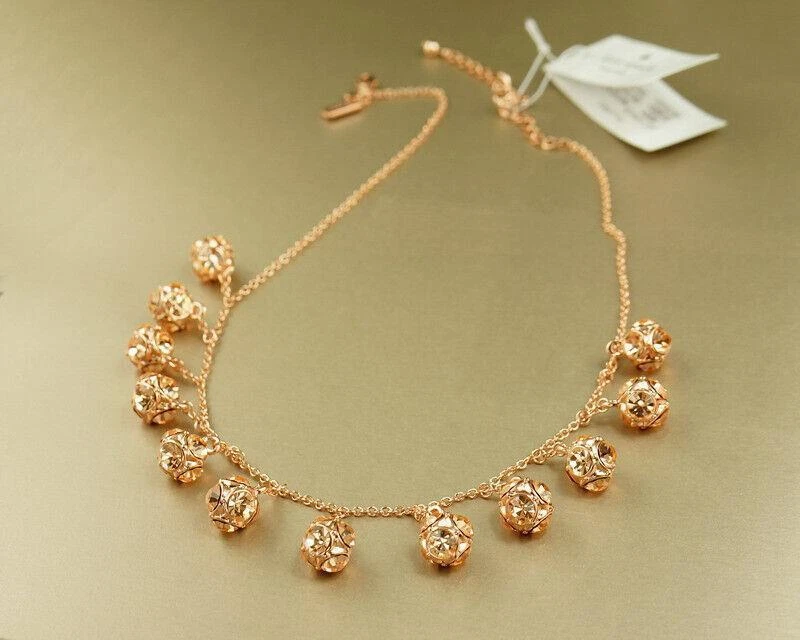 Kate spade lady marmalade necklace rose gold Clearance