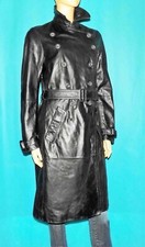 trench femme ZARA en cuir noir  taille L