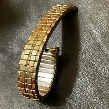 Gold-filled Mid Century Modern vintage Bulova Accutron size 1960s NOS bracelet