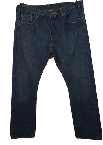 Levi's 501 Original Fit Denim Jeans 38 X 32 Straight Leg Button Fly 100%  Cotton | eBay