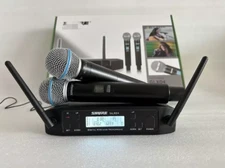 GLXD4 Vocal Dual Channel Wireless Microphone System UHF Handheld Cordless Shure