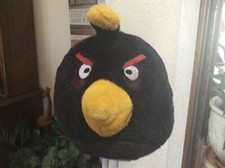 Angry Birds Bomb Black 5  Plush Stuffed Animal Commonwealth Rovio 2009