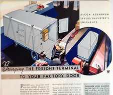 Freight Shipping Container Alcoa Aluminum Vintage 1934 Ad Magazine Print