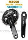 Shimano XT M8000 Hollowtech II 2x11-speed Crankset 36/26T 175mm New