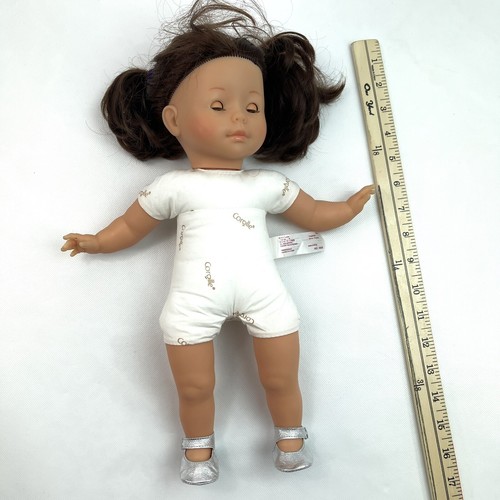 Corolle Brown Eyes Brown Hair Silver Shoes Cute Baby Girl Doll Toy 2012 - Picture 16 of 16