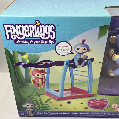 Fingerlings Monkey Bars Playset Exclusive Liv Interactive Layset Error Box New - Picture 3 of 10
