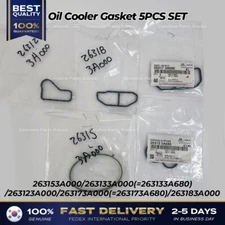 ⭐Genuine⭐ Oil Cooler Gasket 5PCS SET for Hyundai Veracruz Kia Mohave