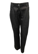 VTG Yves Saint Laurent Rive Gauche Gray Dark Wash Raw Denim Jeans Women  s FR 42