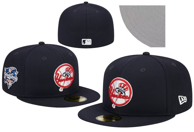 Men's New Era Cap Navy MLB New York Yankees Big Side Logo 59FIFTY Hat