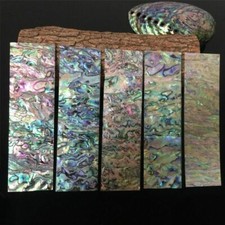 1x 140x40mm Abalone Coque Vierges Naturel Vert/Bleu Inlay Matériel pour DIY Art