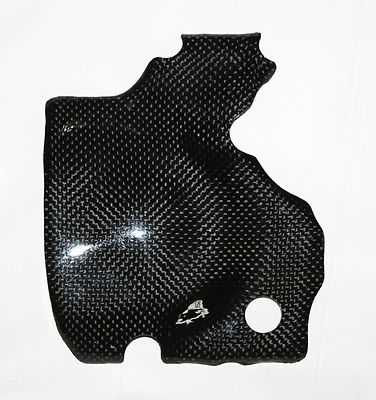 KAWASAKI ZZR600 CARBON RITZELABDECKUNG RITZEL MOTORDECKEL ENGINE COVER CARBONE