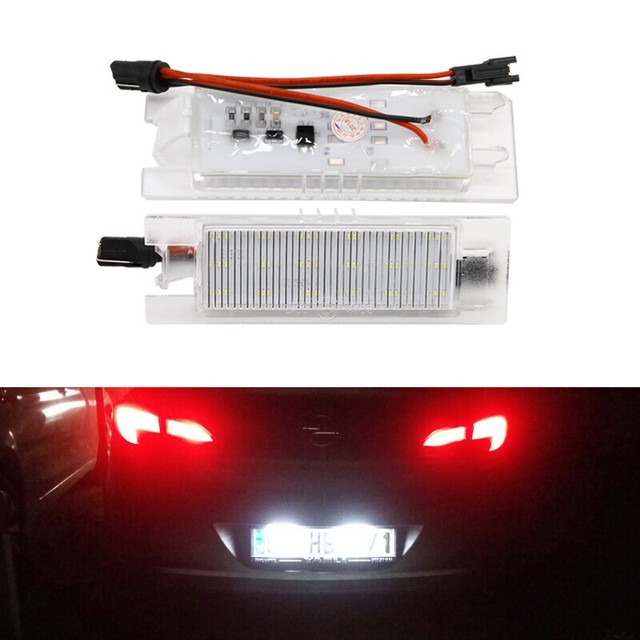 Direct Fit Led Number License Plate Lamp Light Bulb For Opel Corsa C D