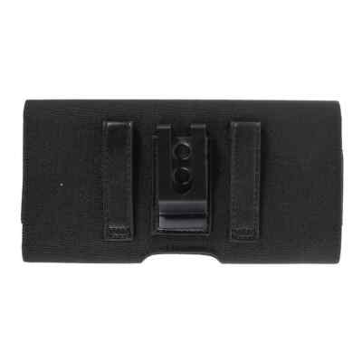 Étui Ceinture DFVmobile Pour OnePlus Nord (2020) – Housse En Nylon Noir, Avec Deux Passants, Protection Totale